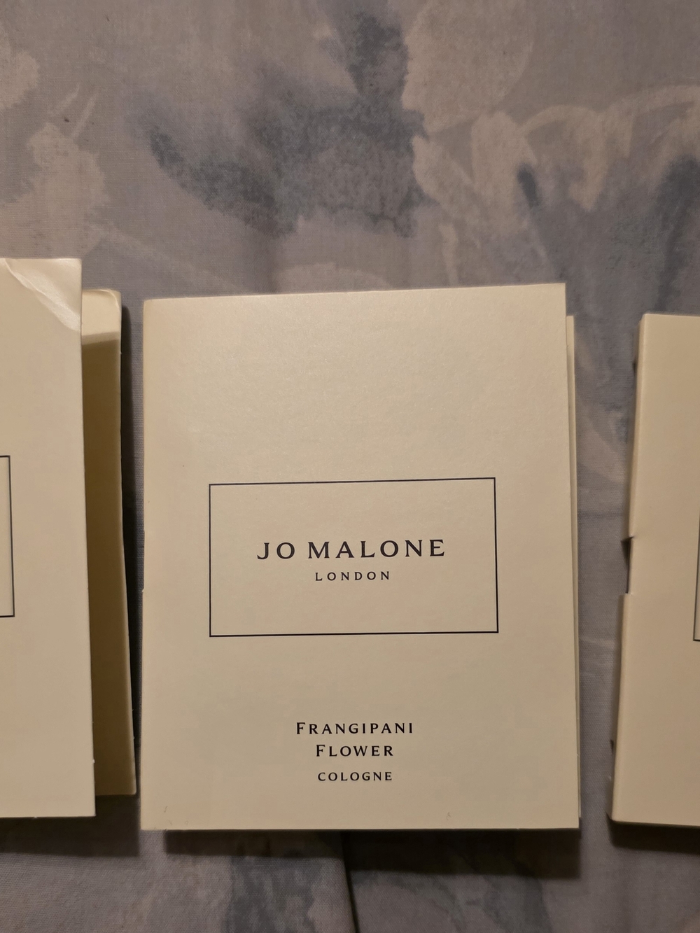Jo Malone Cream Frangipani Flower Sample Card 3pcs